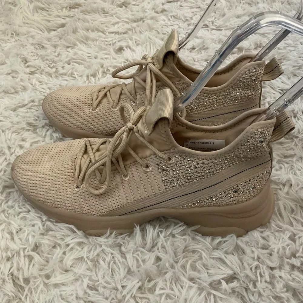 Madden Girl Shimmerr Sneakers‎ - Tan - Size 10
